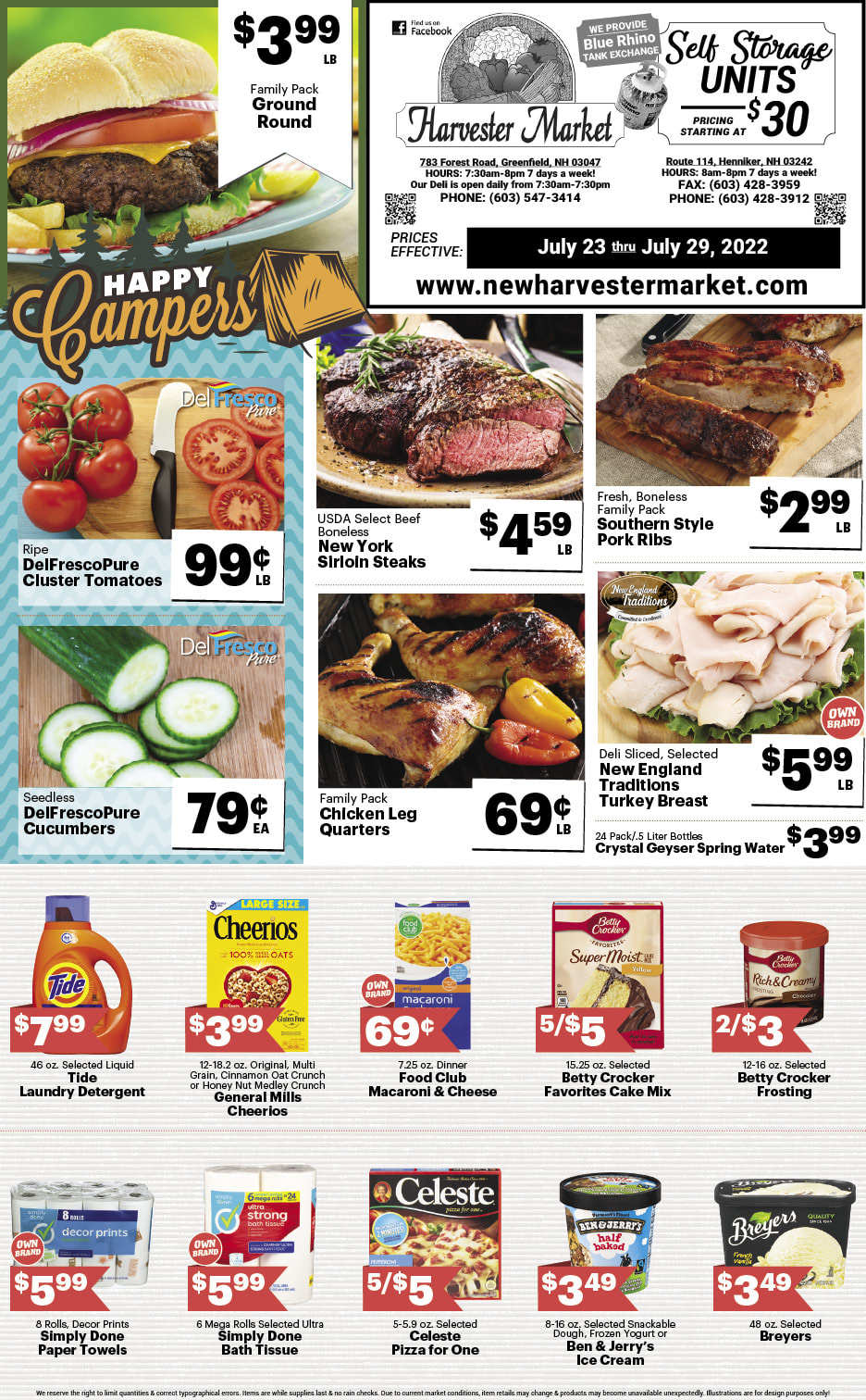 This Week's Specials - New Harvester Market